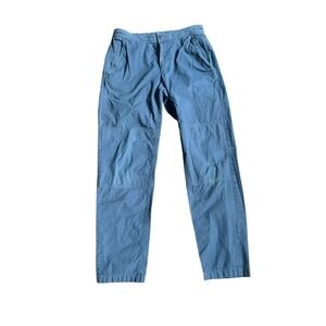 A.P.C. Men French Workwear Pants Navy Blue Elastic Waist Size M